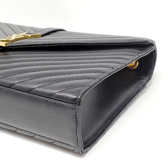 100% Auth YSL Large Envelope Shoulder Bag - Picture 9 of 16